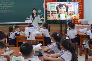 Một tiết dạy sinh hoạt chuyên đề của Trường Tiểu học Trần Đại Nghĩa (phường Hòa Xuân, TP Đà Nẵng). Ảnh: NTCC