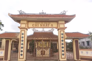 Nhà thờ họ Hoàng làng Bích Khê. Ảnh: ITN.