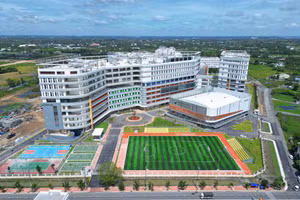 Cơ sở mới của Trường Đại học Y khoa Phạm Ngọc Thạch tại TPHCM. Ảnh: PNTU