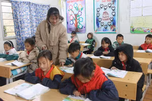 Trường PTDTBT Tiểu học Sin Suối Hồ sẽ tiếp nhận trụ sở xã làm phòng học và khu bán trú. Ảnh: Hà Thuận