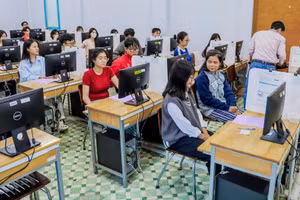 Thí sinh tham gia kỳ thi V-SAT năm 2026 tại Đại học Cần Thơ, tháng 2/2026. Ảnh: CTU