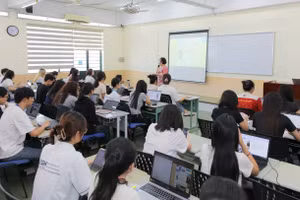 Sinh viên Trường Đại học Khoa học Xã hội và Nhân văn (Đại học Quốc gia TPHCM). Ảnh: HCMUSSH