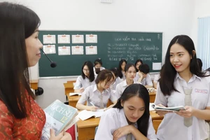 Một tiết học môn Sử của cô trò Trường THPT Tân Phong (TPHCM). Ảnh minh họa: INT