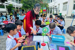 “Tiết học mở” của học sinh TPHCM. Ảnh: TG