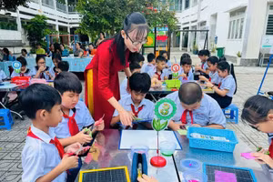 “Tiết học mở” của học sinh TPHCM. Ảnh: TG