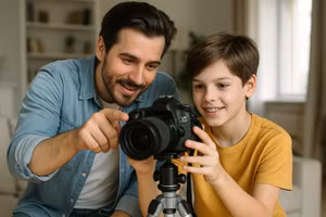 Phụ huynh có thể hỗ trợ con làm quen nghề nghiệp bằng cách tạo cơ hội trải nghiệm thực tế trong phạm vi phù hợp. Ảnh minh họa: ITN.