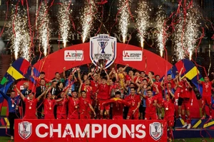 Đội tuyển Việt Nam ăn mừng chức vô địch ASEAN Cup 2024. Ảnh: INT.