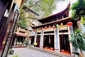 Chùa Lý Triều Quốc Sư ở Hà Nội - nơi lưu giữ văn bia lưu bút tích của Hoàng giáp Lê Đình Diên. Ảnh minh họa