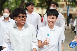 Thí sinh tham dự Kỳ thi tốt nghiệp THPT năm 2025 tại Hà Nội. Ảnh: Việt Cường