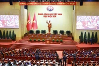 Toàn cảnh phiên Bế mạc Đại hội đại biểu toàn quốc lần thứ XIV của Đảng. Ảnh: TTXVN