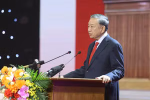 Tổng Bí thư, Chủ tịch nước Tô Lâm phát biểu tại lễ kỷ niệm.