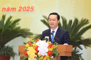 Tân Chủ tịch UBND TP Hà Nội Nguyễn Đức Trung. 