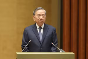 Tổng Bí thư Tô Lâm phát biểu tại Hội nghị. 