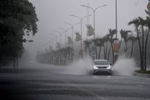 Bão Kajiki giảm sức gió, tốc độ khoảng 10-15km/h