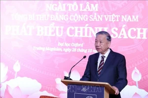 Tổng Bí thư Tô Lâm phát biểu. Ảnh: Thống Nhất/TTXVN