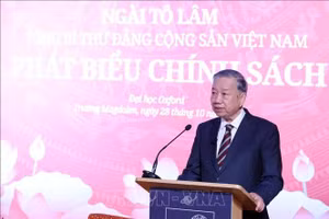 Tổng Bí thư Tô Lâm phát biểu. Ảnh: Thống Nhất/TTXVN