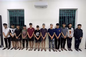 Các đối tượng bị Công an Ninh Bình khởi tố về tội “Gây rối trật tự công cộng”. Ảnh: Công an tỉnh Ninh Bình. 