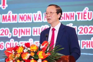Thứ trưởng Phạm Ngọc Thưởng phát biểu.