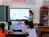 Giờ học tiếng Anh tại Trường Tiểu học Trung Phúc Cường 2 (Thiên Nhẫn, Nghệ An). Ảnh: Hồ Lài