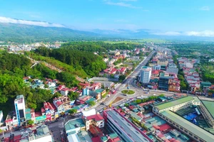 Một góc của phường Điện Biên Phủ nhìn từ trên cao.