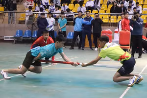 Các vận động viên nam tranh tài ở nội dung 51kg. 