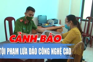 Người bị hại tới trình báo Công an. (Ảnh: ĐTV)