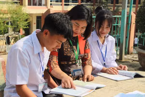 Thông tư 05 bổ sung quy định về nguyên tắc xác định chế độ làm việc của giáo viên. Ảnh: gdtd.vn