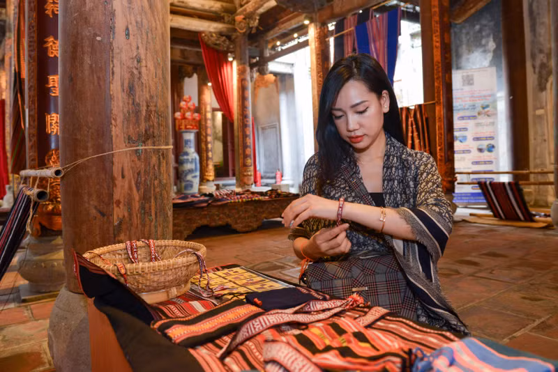 Nét đẹp truyền thống làng nghề thổ cẩm Xí Thoại giữa lòng Thủ đô