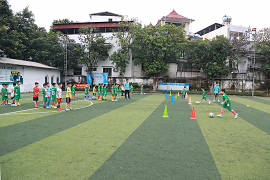 Mùa hè sôi động của học sinh được tạo nên từ các hoạt động thể thao.