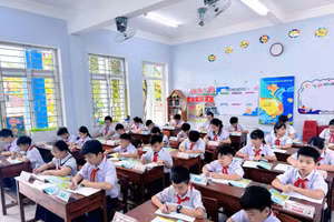 Học sinh Trường Tiểu học Đỗ Thúc Tịnh (xã Hòa Tiến, TP Đà Nẵng). Ảnh minh họa