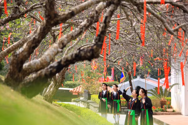 Khu Di tích danh thắng Tây Thiên là điểm đến được nhiều du khách tìm đến trong dịp nghỉ lễ.