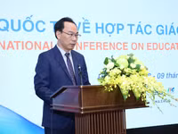 Bộ trưởng Hoàng Minh Sơn phát biểu khai mạc hội nghị.