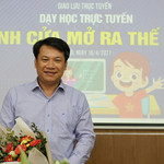 Giao lưu trực tuyến "Dạy học trực tuyến: cánh cửa mở ra thế giới" ảnh 5 TS Nghiêm Xuân Huy