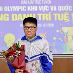 Giao lưu trực tuyến “Thi Olympic khu vực và quốc tế: Rạng danh trí tuệ Việt” ảnh 3 Em Nguyễn Khắc Hải Long