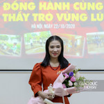 Giao lưu trực tuyến: Đồng hành cùng thầy trò vùng lũ ảnh 3 Bà Hứa Thu Huyền