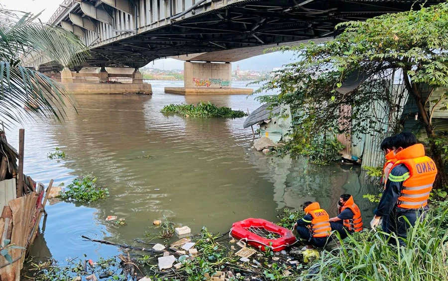 Hiện trường phát hiện thi thể nạn nhân. (Ảnh: CTV)