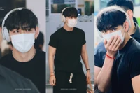  V (BTS) gây ấn tượng mạnh với thời trang tối giản 