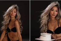 Siêu mẫu Hoàng Thùy mừng sinh nhật bằng loạt ảnh táo bạo