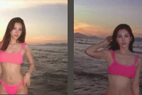 Hoa hậu Tiểu Vy 'đốt mắt' với loạt ảnh bikini rực rỡ