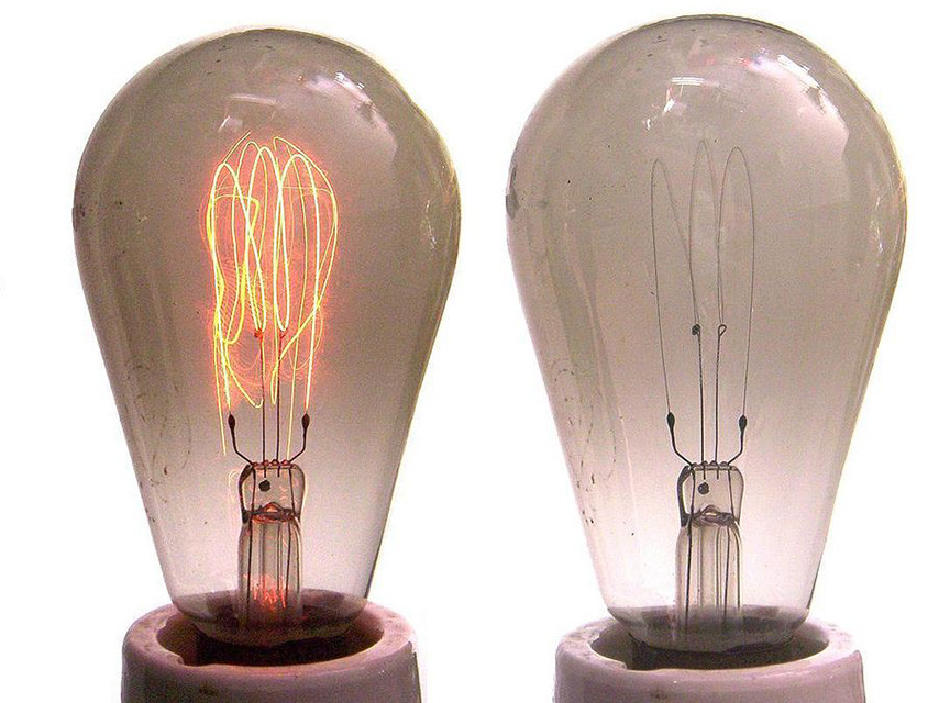 Bóng đèn dây tóc, phát minh của Edison 