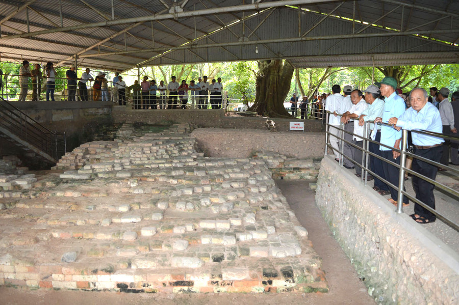 Một góc của Gò Cây Thị A ở thị Trấn Óc Eo Một góc của Gò Cây Thị A ở thị Trấn Óc Eo
