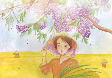 Hình ảnh hoa xoan trong thơ