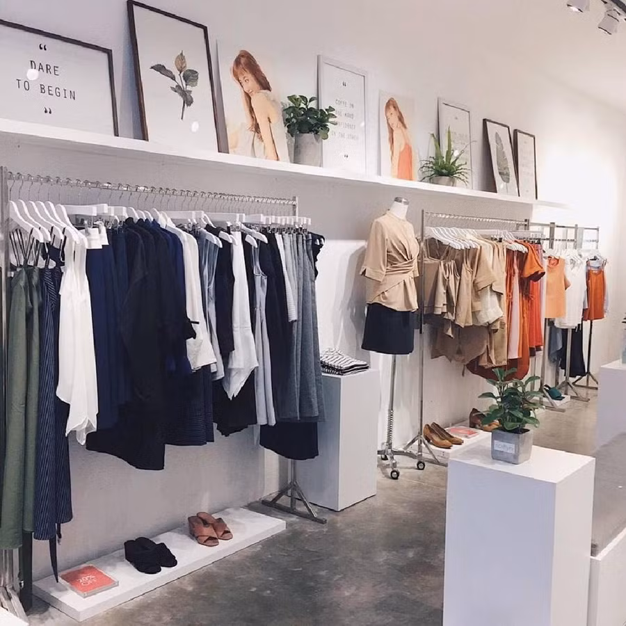 Cửa hàng của Nosbyn có thiết kế rất đơn giản và thanh nhã