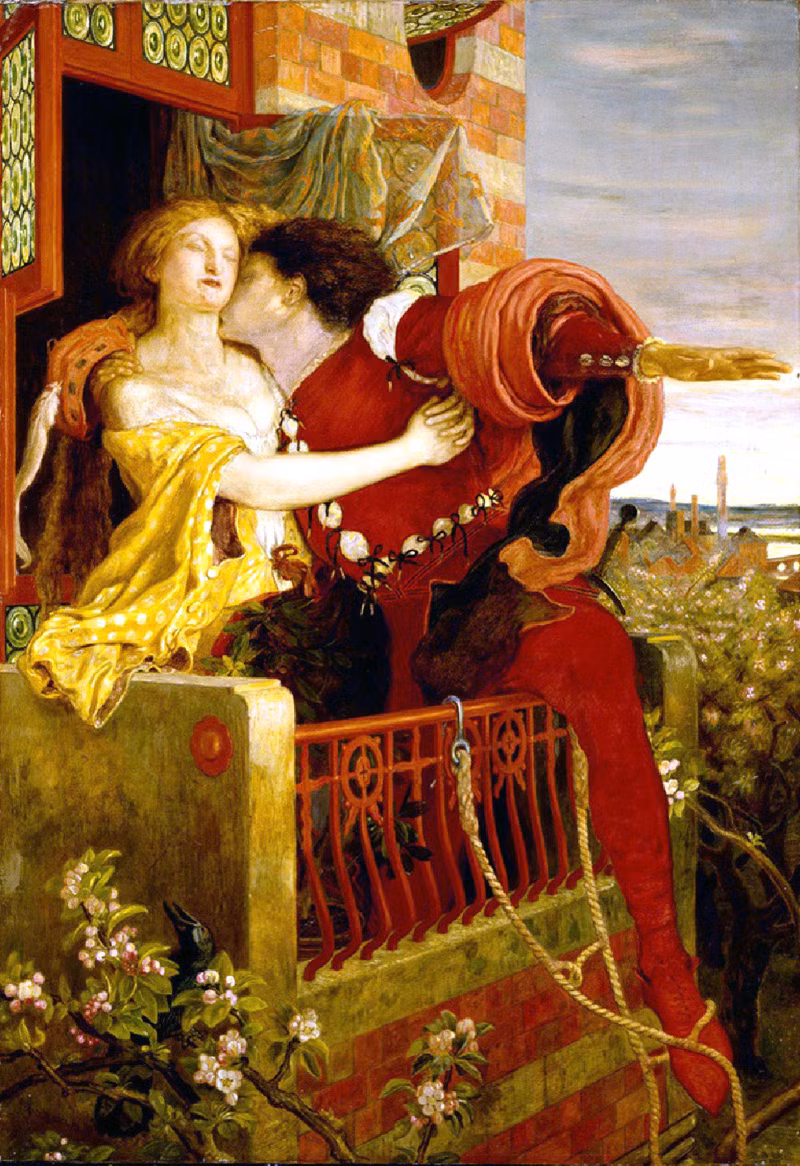 Romeo và Juliet, tranh sơn dầu do họa sĩ Ford Madox Brown vẽ vào năm 1870