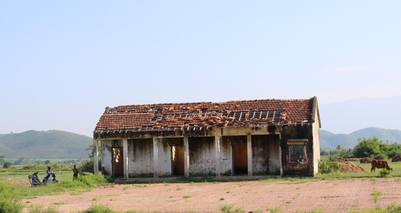 Khu nhà của HTX Tân Hiệp, nơi xảy ra trận sét đánh định mệnh khiến hơn 10 người thương vong,