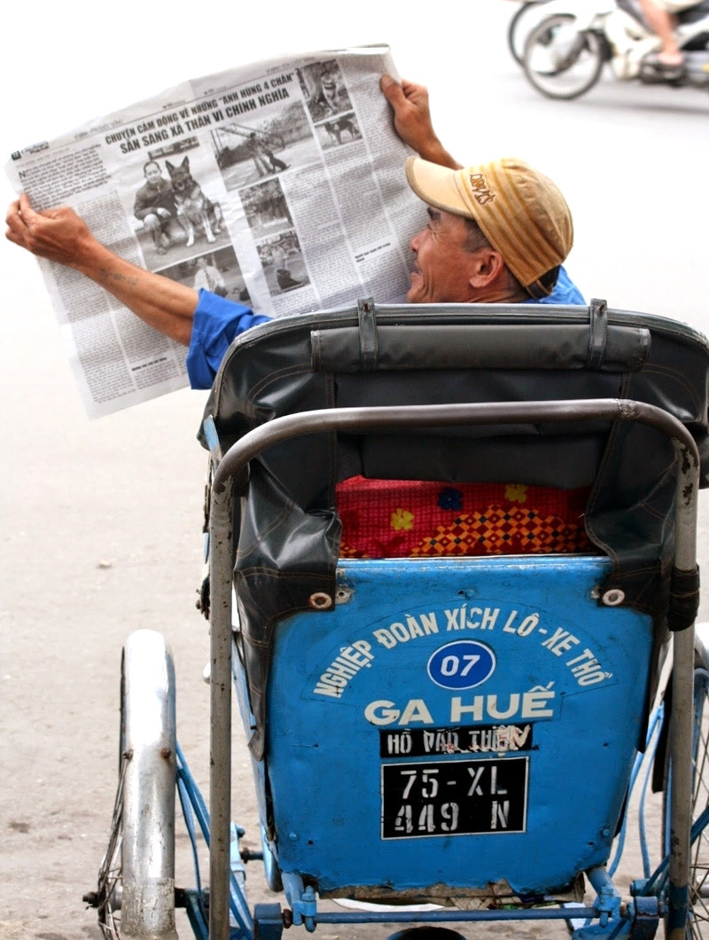 Xích lô “ga Huế” cũng là một “đặc sản”