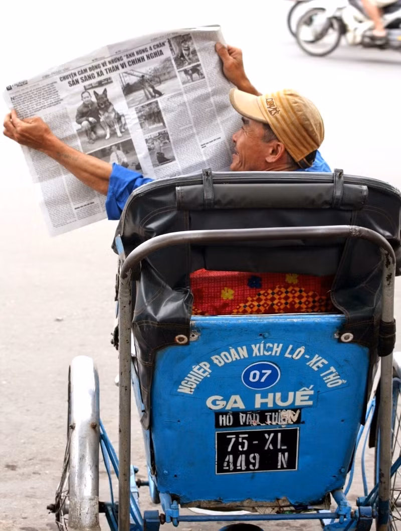 Xích lô “ga Huế” cũng là một “đặc sản”
