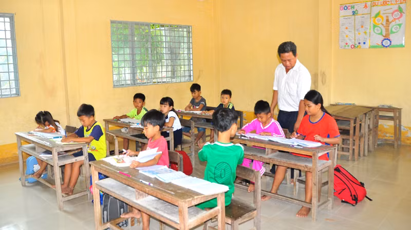 “Gieo chữ” nơi "ốc đảo" bốn bề sông nước ảnh 2