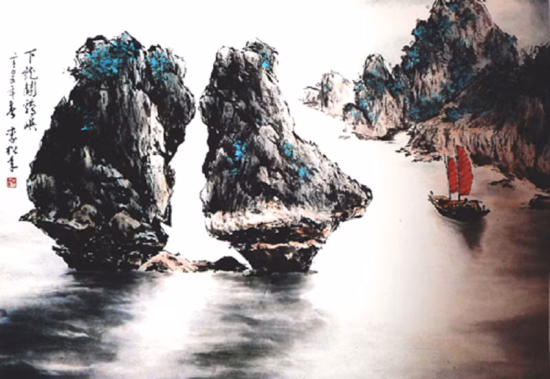 Hồn cốt cội nguồn trong tranh thủy mặc Lý Tùng Niên