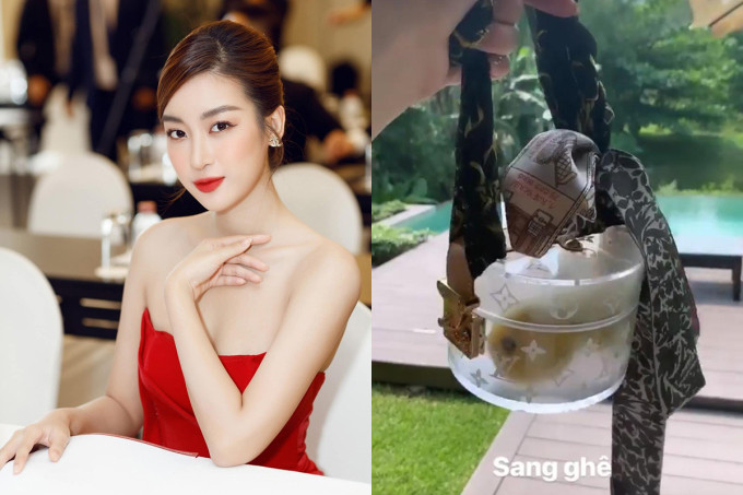 Đỗ Mỹ Linh tự nhận để trái cây vào túi Louis Vuitton Box Scott, mẫu túi nàng hậu sinh năm 1996 đeo có giá bán khoảng 30 triệu đồng. Đỗ Mỹ Linh tự nhận để trái cây vào túi Louis Vuitton Box Scott, mẫu túi nàng hậu sinh năm 1996 đeo có giá bán khoảng 30 triệu đồng.